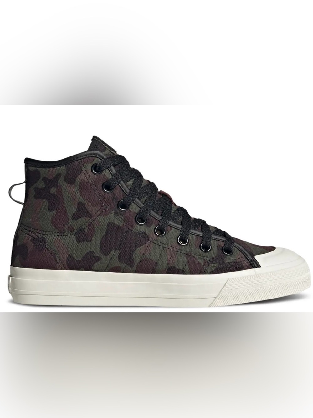 Men's High-Top Sneaker in Black Camo